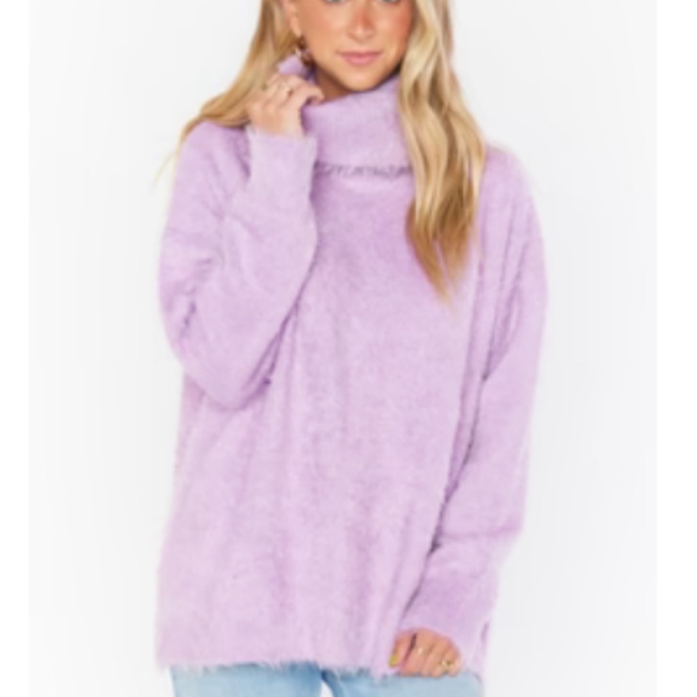 Show Me Your MuMu Lilac Cowl Neck Sweater NWT
